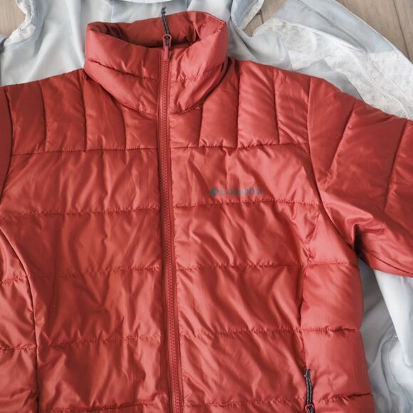 Columbia 2 In 1 Interchange Snowbarding And Skiing Jackets Shell And Puffer Sz S - Picture 13 of 16